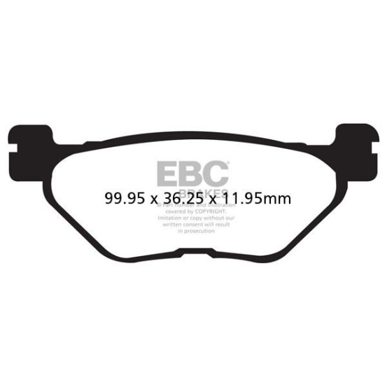 Plaquettes de frein EBC BRAKES SFA319 organique - YAMAHA