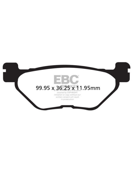 Plaquettes de frein EBC BRAKES SFA319 organique - YAMAHA