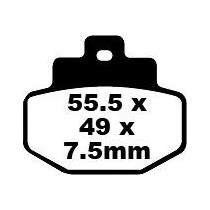 Plaquettes de frein EBC BRAKES SFA321 organique - BENELLI - GILERA - PIAGGIO - VESPA