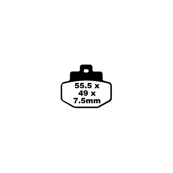 Plaquettes de frein EBC BRAKES SFA321 organique - BENELLI - GILERA - PIAGGIO - VESPA
