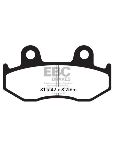 Plaquettes de frein EBC BRAKES SFA323/3 organique - SUZUKI
