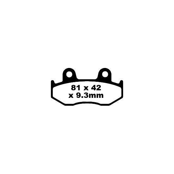 Plaquettes de frein EBC BRAKES SFA323HH métal fritté - HONDA