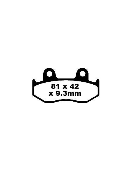 Plaquettes de frein EBC BRAKES SFA323HH métal fritté - HONDA