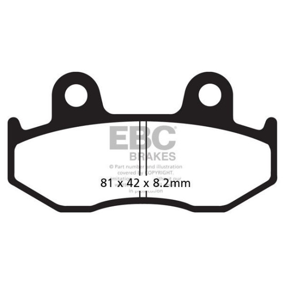 Plaquettes de frein EBC BRAKES SFA323/3HH métal fritté - SUZUKI