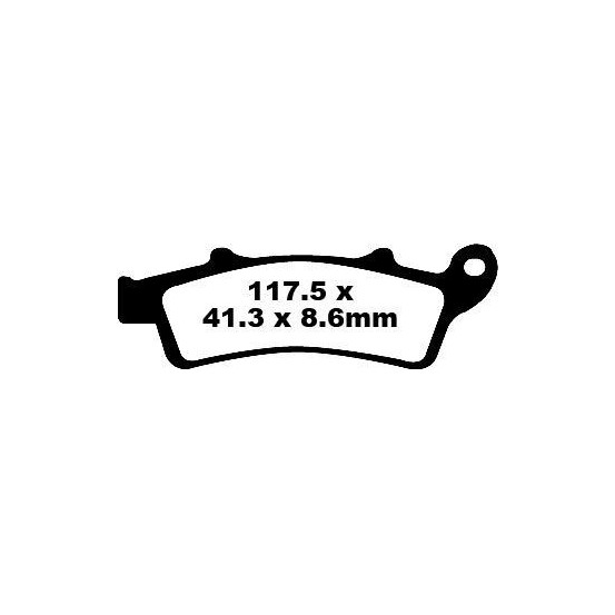 Plaquettes de frein EBC BRAKES SFA324HH métal fritté - APRILIA - KYMCO - PEUGEOT - PIAGGIO