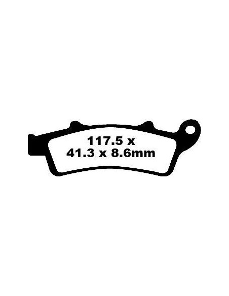Plaquettes de frein EBC BRAKES SFA324HH métal fritté - APRILIA - KYMCO - PEUGEOT - PIAGGIO