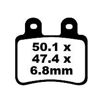 Plaquettes de frein EBC BRAKES SFA350 organique - DERBI - ITALJET - PEUGEOT