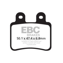 Plaquettes de frein EBC BRAKES SFA350HH métal fritté - DERBI