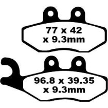 Plaquettes de frein EBC BRAKES SFA353 organique - APRILIA - DERBI - GILERA - PIAGGIO - VESPA