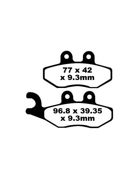 Plaquettes de frein EBC BRAKES SFA353 organique - APRILIA - DERBI - GILERA - PIAGGIO - VESPA