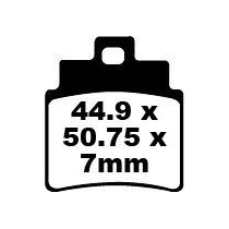 Plaquettes de frein EBC BRAKES SFA355/4 organique - KYMCO - SYM