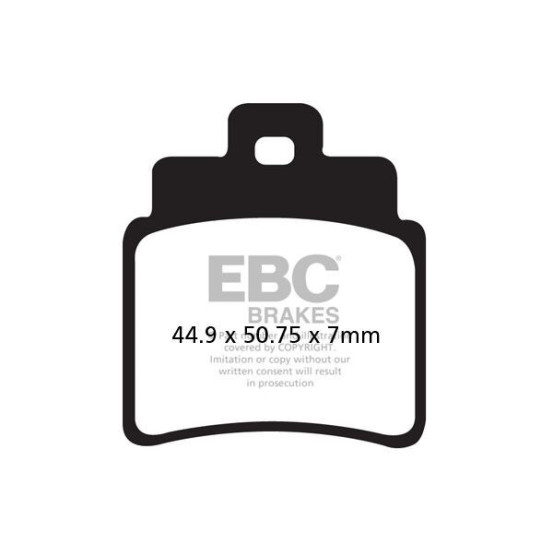 Plaquettes de frein EBC BRAKES SFA355/4HH métal fritté - KYMCO - SYM