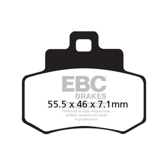 Plaquettes de frein EBC BRAKES SFA356HH métal fritté - KYMCO