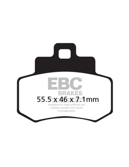 Plaquettes de frein EBC BRAKES SFA356HH métal fritté - KYMCO