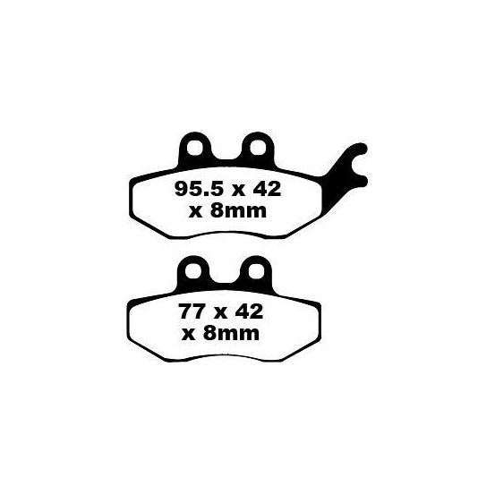 Plaquettes de frein EBC BRAKES SFA374 organique - ITALJET