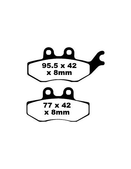 Plaquettes de frein EBC BRAKES SFA374 organique - ITALJET