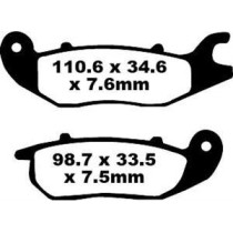 Plaquettes de frein EBC BRAKES SFA375 organique - HONDA