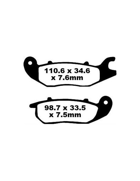 Plaquettes de frein EBC BRAKES SFA375 organique - HONDA