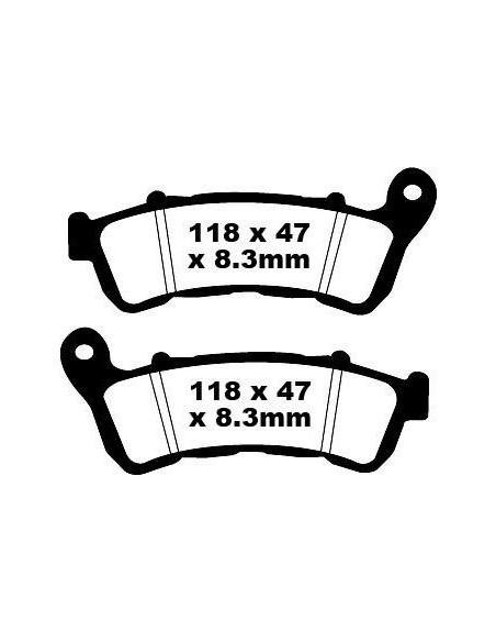 Plaquettes de frein EBC BRAKES SFA388 organique - HONDA - SUZUKI