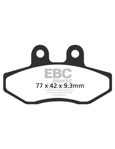 Plaquettes de frein EBC BRAKES SFA393 organique - MBK - YAMAHA