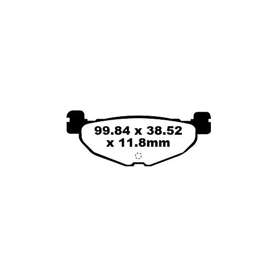 Plaquettes de frein EBC BRAKES SFA408 organique - YAMAHA