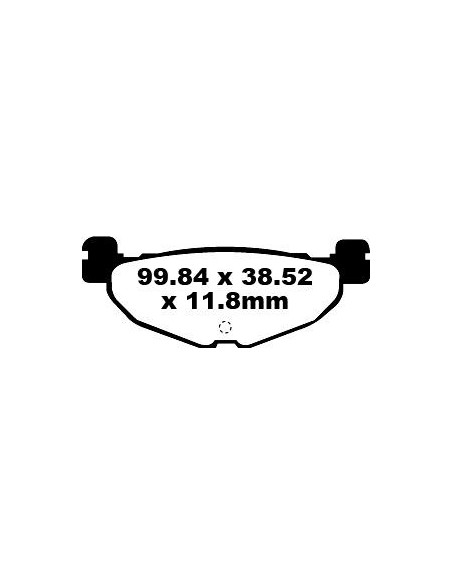 Plaquettes de frein EBC BRAKES SFA408 organique - YAMAHA