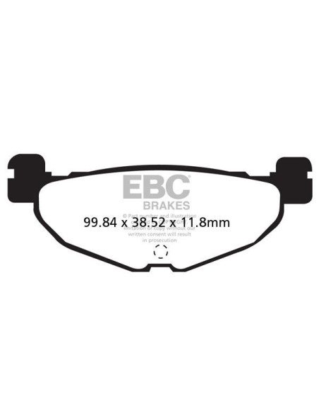 Plaquettes de frein EBC BRAKES SFA408HH métal fritté - YAMAHA
