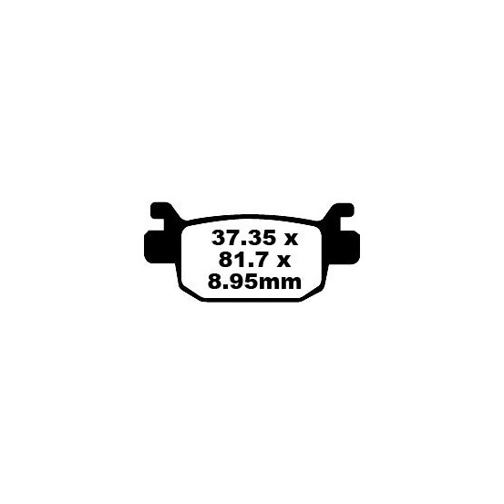 Plaquettes de frein EBC BRAKES SFA415 organique - HONDA - PEUGEOT
