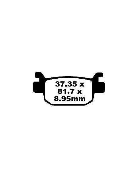 Plaquettes de frein EBC BRAKES SFA415HH métal fritté - HONDA - PEUGEOT
