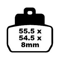 Plaquettes de frein EBC BRAKES SFA425 organique - PIAGGIO