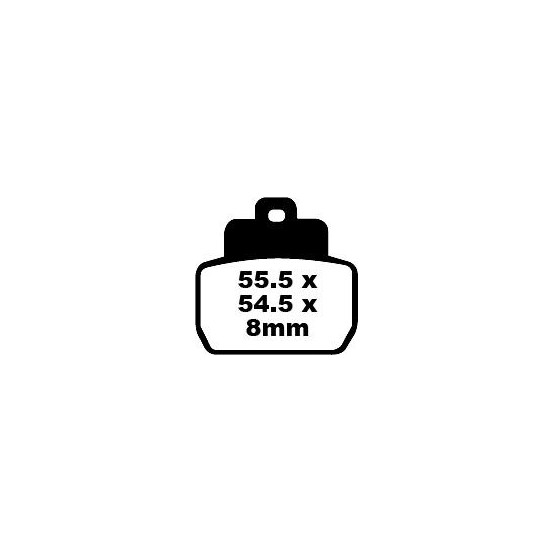 Plaquettes de frein EBC BRAKES SFA425 organique - PIAGGIO