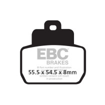 Plaquettes de frein EBC BRAKES SFA425HH métal fritté - PIAGGIO