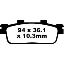 Plaquettes de frein EBC BRAKES SFA427 organique - DAELIM - PEUGEOT - SYM