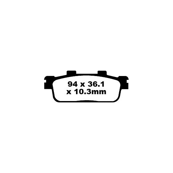 Plaquettes de frein EBC BRAKES SFA427 organique - DAELIM - PEUGEOT - SYM