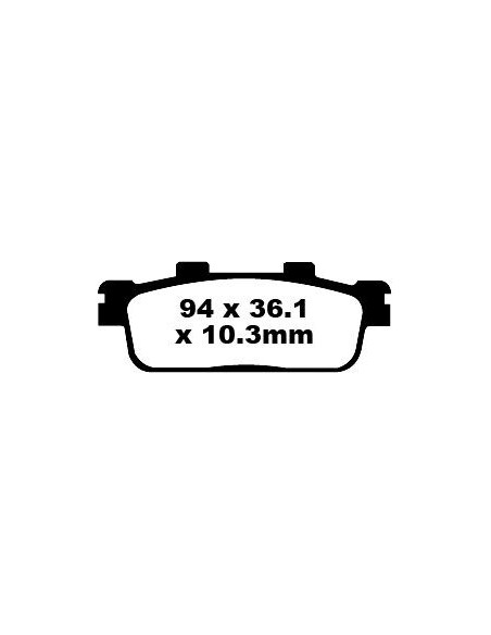 Plaquettes de frein EBC BRAKES SFA427 organique - DAELIM - PEUGEOT - SYM