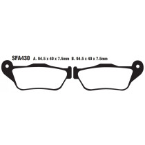 Plaquettes de frein EBC BRAKES SFA430 organique - MBK - YAMAHA