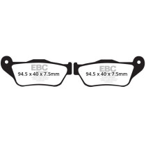 Plaquettes de frein EBC BRAKES SFA430HH métal fritté - MBK - YAMAHA