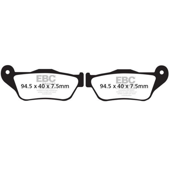 Plaquettes de frein EBC BRAKES SFA430HH métal fritté - MBK - YAMAHA