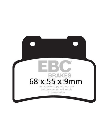 Plaquettes de frein EBC BRAKES SFA432 organique - KYMCO