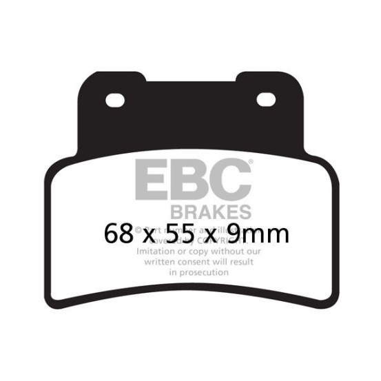 Plaquettes de frein EBC BRAKES SFA432HH métal fritté - KYMCO
