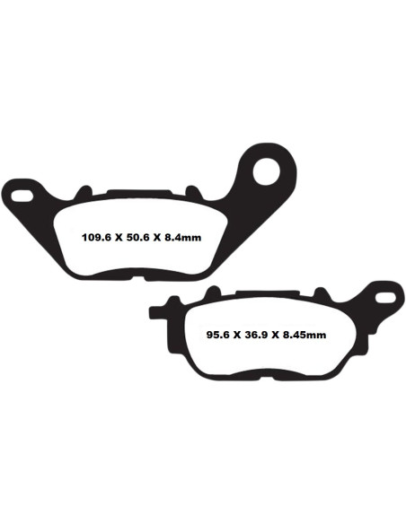 Plaquettes de frein EBC BRAKES SFA464 organique - YAMAHA