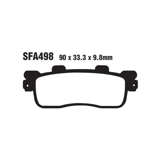 Plaquettes de frein EBC BRAKES SFA498 organique - KAWASAKI - KYMCO