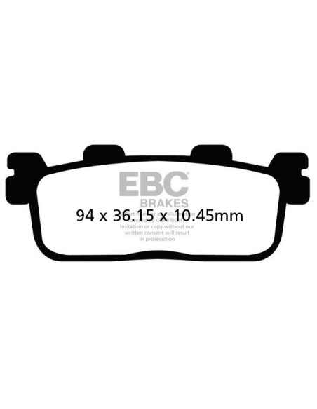Plaquettes de frein EBC BRAKES SFA607 organique - KYMCO