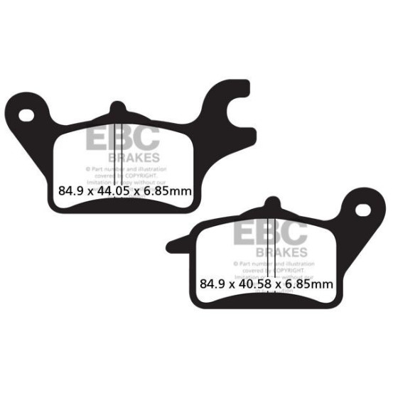 Plaquettes de frein EBC BRAKES SFA625 organique - HONDA