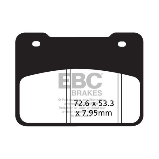 Plaquettes de frein EBC BRAKES SFA627 organique - SYM