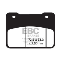 Plaquettes de frein EBC BRAKES SFA627HH métal fritté - SYM