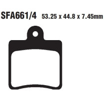 Plaquettes de frein EBC BRAKES SFA661/4 organique - DAELIM