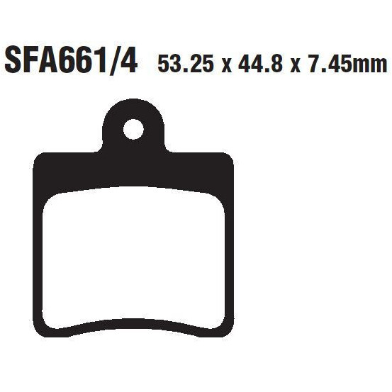 Plaquettes de frein EBC BRAKES SFA661/4 organique - DAELIM