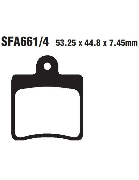 Plaquettes de frein EBC BRAKES SFA661/4 organique - DAELIM