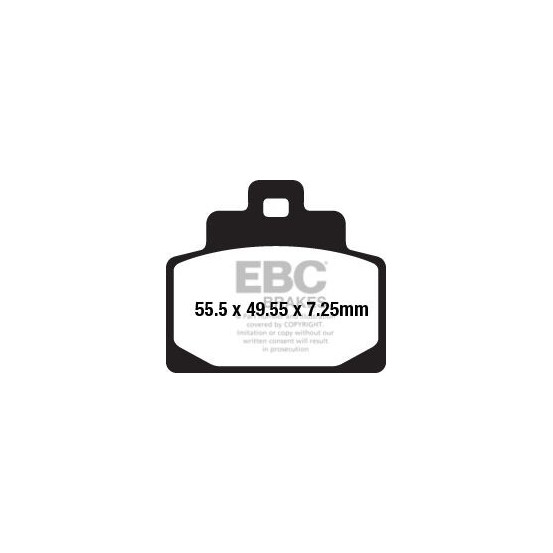 Plaquettes de frein EBC BRAKES SFA681 organique - PIAGGIO - VESPA